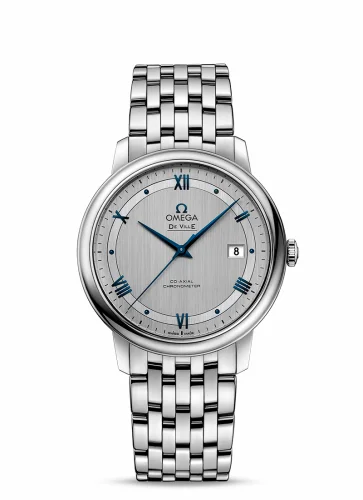 Omega De Ville Prestige Co-Axial 39.5 Stainless Steel / Vintage Silver / Bracelet 424.10.40.20.02.001 (42410402002001)